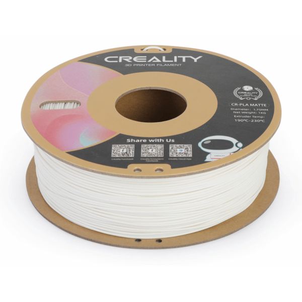 Creality CR-PLA Filament – Ivory White (1kg)