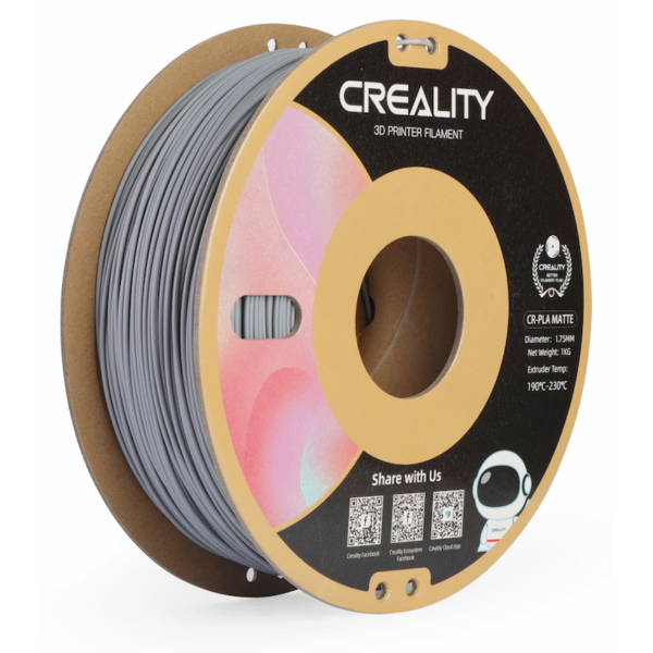 Creality CR-PLA Matte Filament – Grey (1kg)