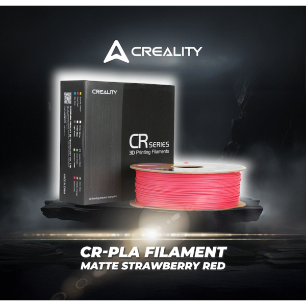 Creality CR-PLA Matte Filament – Strawberry Red (1kg)