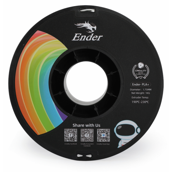 Creality Ender PLA+ Filament – White (1kg)