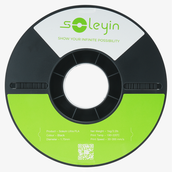 Creality Soleyin Ultra PLA Filament – Matte Black (1kg)