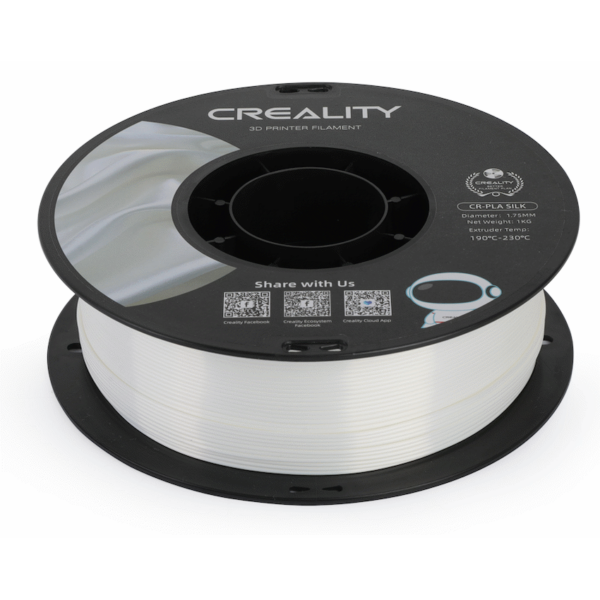 3301120004-4 Creality Silk PLA Filament – White (1kg)