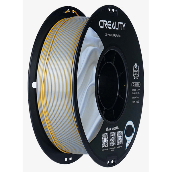 Creality Dual Silk PLA Filament – Golden-Silver (1kg)