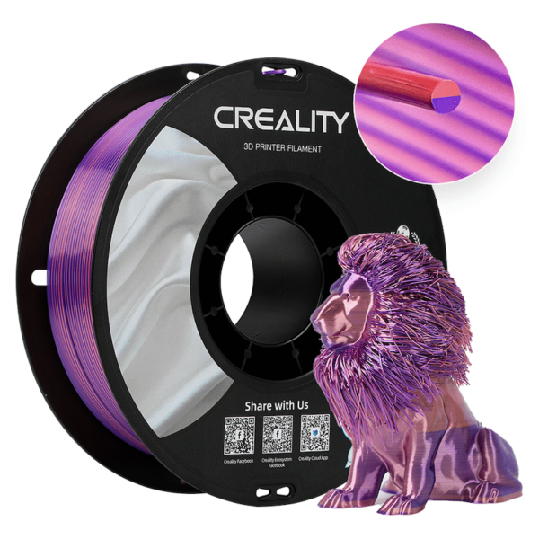 Creality Dual Silk PLA Filament – Pink-Purple (1kg)
