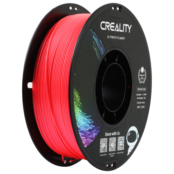 Creality PLA Filament – Fluorescent Red (1kg)