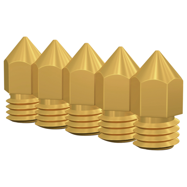 Creality M6 Brass Nozzle Big Head 0.4mm – 5 Pieces