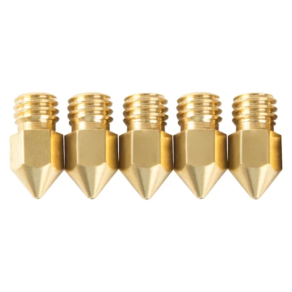 Creality M6 Brass Nozzle Big Head 0.4mm – 5 Pieces