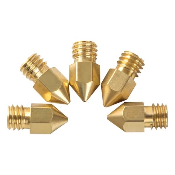 Creality M6 Brass Nozzle Big Head 0.4mm – 5 Pieces