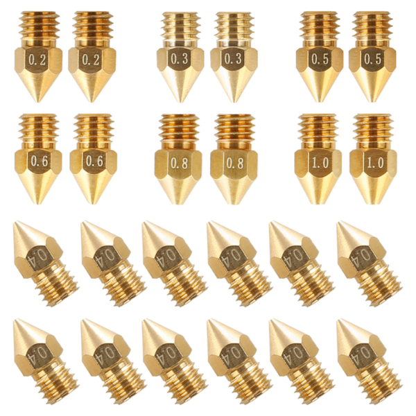 Creality MK8 Nozzle Package – 24 Pieces