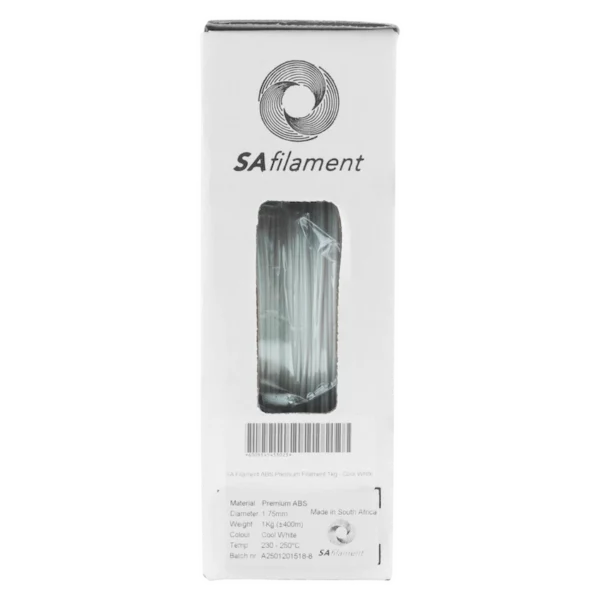 SA Filament ABS Premium Filament – Cool White (1kg)