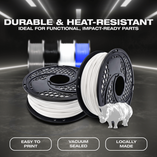 SA Filament ABS Premium Filament – White (1kg)
