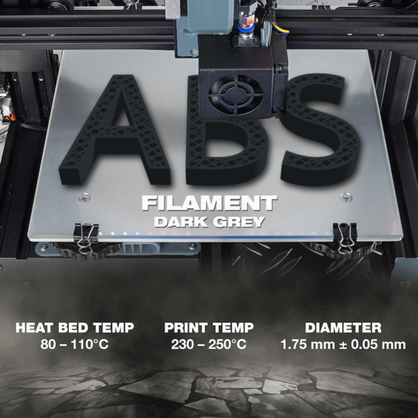 SA Filament ABS Premium Filament – Dark Grey (1kg)