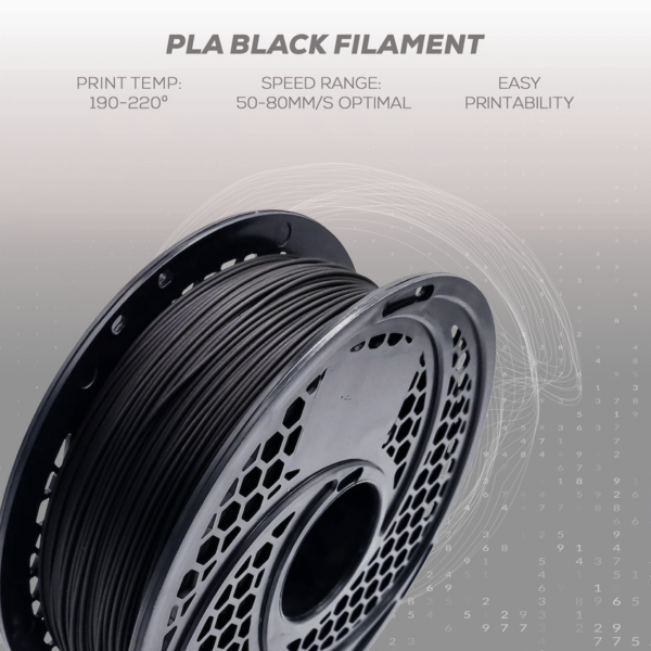 SA Filament PLA Filament – Black (1kg)