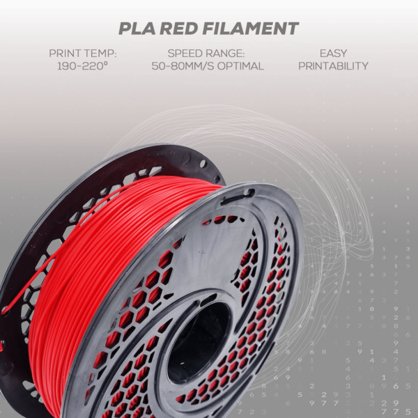 SA Filament PLA Filament – Red (1kg)