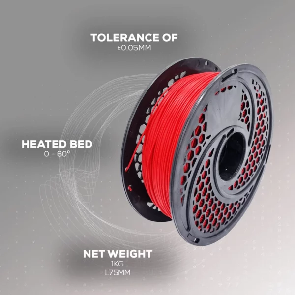SA Filament PLA Filament – Red (1kg)