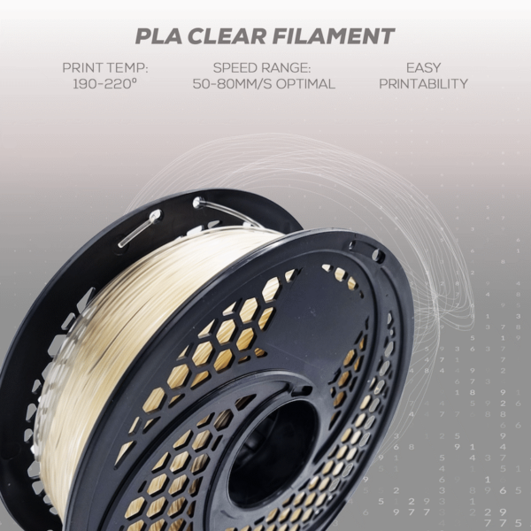 SA Filament PLA Filament – Clear (1kg)