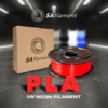 SA Filament PLA UV Neon Filament – Fire Red (1kg)