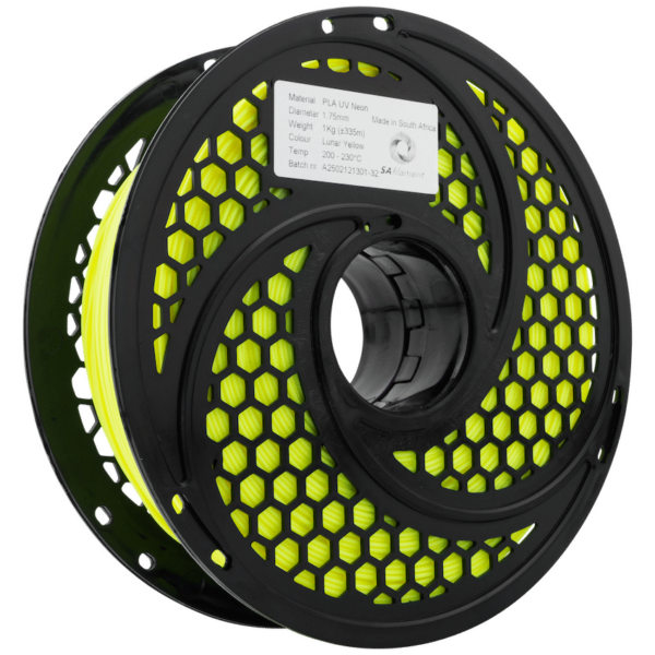 SA Filament PLA UV Neon Filament – Lunar Yellow (1kg)