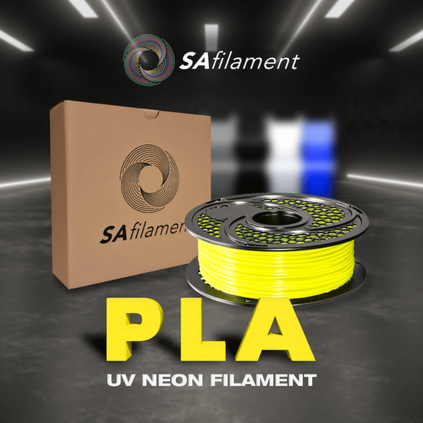 SA Filament PLA UV Neon Filament – Lunar Yellow (1kg)