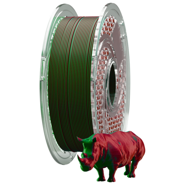 SA Filament Dual Silk PLA Filament – Crimson Emerald (750g)