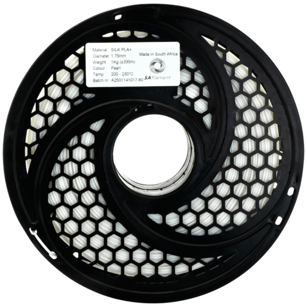 SA Filament Silk PLA Plus Filament – Pearl White (1kg)
