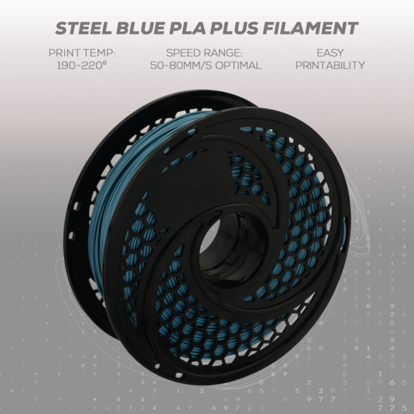 SA Filament Silk PLA Plus Filament – Steel Blue (1kg)