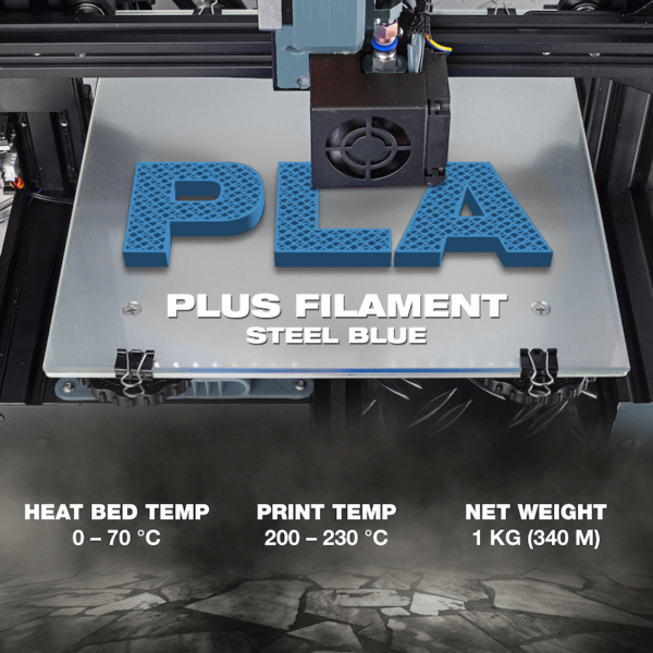 SA Filament Silk PLA Plus Filament – Steel Blue (1kg)