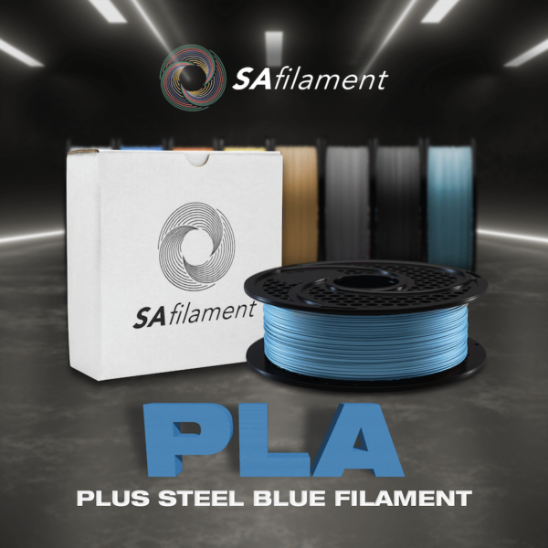 SA Filament Silk PLA Plus Filament – Steel Blue (1kg)