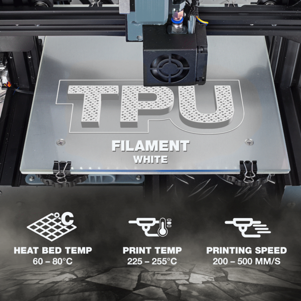 SA Filament TPU 95A Filament – White (500g)